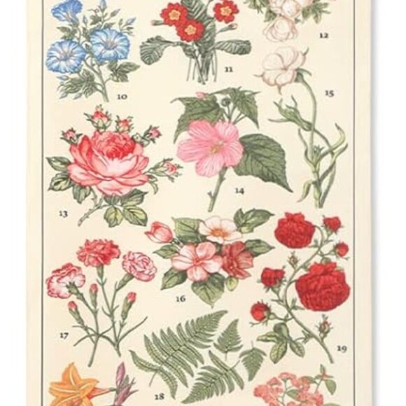 Vintage Floral Vertical Tapestry Wall Hanging Long Narrow Wall Fabric Flower Han
